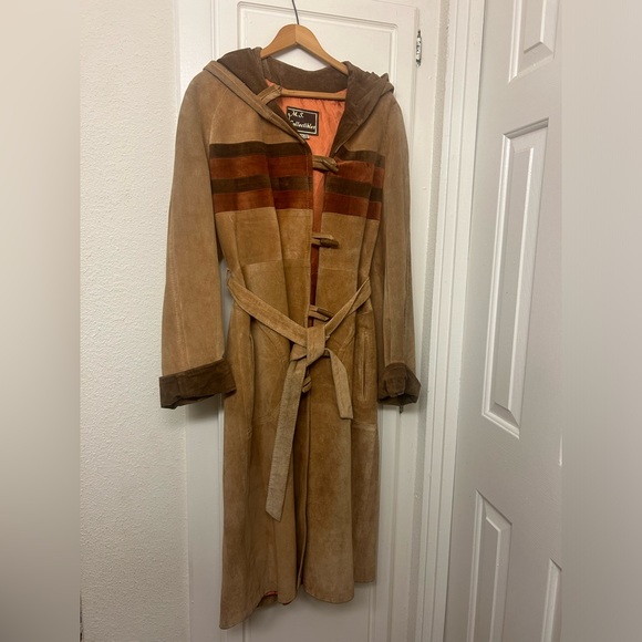 M S Collectibles Vintage 70´s Calfskin Sueded Leather...